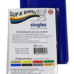 Sup-R Band Latex Free Exercise Band - 5 foot Singles, Blue - heavy