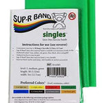Sup-R Band Latex Free Exercise Band - 5 foot Singles, Green - medium