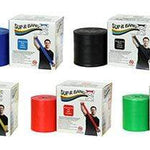 Sup-R Band Latex Free Exercise Band - 50 yard roll - 5-piece set (1 each: yellow, red, green, blue, black)