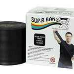 Sup-R Band Latex Free Exercise Band - 50 yard roll - Black - x-heavy