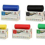 Sup-R Band Latex Free Exercise Band - 6 yard roll - 5-piece set (1 each: yellow, red, green, blue, black)