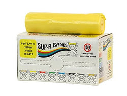 Sup-R Band Sup-R Band Latex Free Exercise Band Sup-R Band Latex Free Exercise Band - 6 yard roll - Yellow - x-light