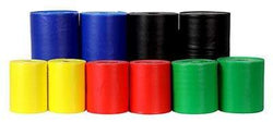 Sup-R Band Latex-Free Exercise Band - Twin-Pak - 100 yard - 5 color set (2 - 50 yard boxes of each color: Yellow, Red, Green, Blue, Black)
