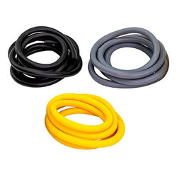 Sup-R Tubing Sup-R Tubing Latex Free Exercise Tubing Rolls Sup-R Tubing latex-free tubing PEP pack, challenging (black, silver, gold)