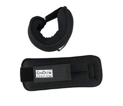 CanDo Weight Straps - 5 lb Set (2 each: 2-1/2 lb weight) - Black
