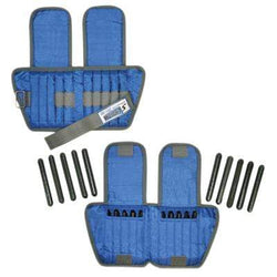 The Adjustable Cuff ankle weight - 10 lb - 20 x 0.5 lb inserts - Blue - pair