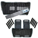 The Adjustable Cuff ankle weight - 20 lb - 20 x 1 lb inserts - Black - pair