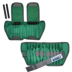 The Adjustable Cuff ankle weight - 5 lb - 10 x 0.5 lb inserts - Green - pair