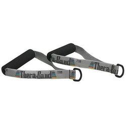 TheraBand exercise station accessory, exercise handles with D-ring, pair