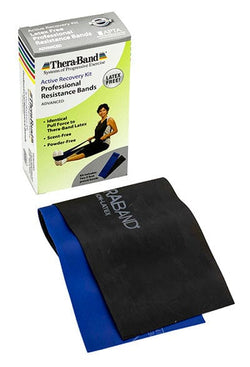 TheraBand TheraBand Home Exercise Kits TheraBand Prescription pack, heavy, (blue and black) Latex Free band