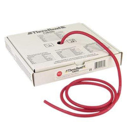 TheraBand exercise tubing - 25' roll - Red - medium
