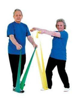 TheraBand exercise band - latex free - 25 yard roll - Red - medium