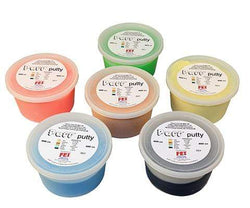 Puff LiTE Exercise Putty - 6 piece set - 400cc - 1 of each