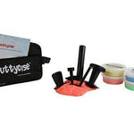 Puttycise Theraputty tool - 5-tool set with 4 x 6 oz putties, moderate (yellow-blue), with bag
