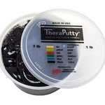 CanDo Antimicrobial Theraputty Exercise Material - 1 lb - Black - X-firm