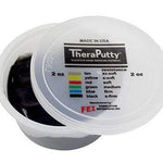 CanDo Antimicrobial Theraputty Exercise Material - 3 oz - Black - X-firm