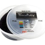 CanDo Antimicrobial Theraputty Exercise Material - 4 oz - Black - X-firm