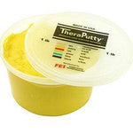 CanDo Sparkle Theraputty Exercise Material - 1 lb - Yellow - X-Soft