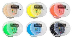 CanDo Theraputty Exercise Material - 1 lb - 6-piece set (tan-black)