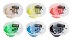 CanDo Theraputty Exercise Material - 3 oz - 6-piece set (tan-black)