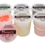 CanDo Theraputty Exercise Material - 5 lb - 6-piece set (tan-black)