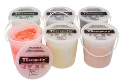 CanDo Theraputty Exercise Material - 5 lb - 6-piece set (tan-black)