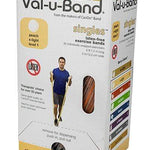 Val-u-Band Resistance Bands, Pre-Cut Strip, 5', Peach-Level 1/7, Case of 30, Latex-Free