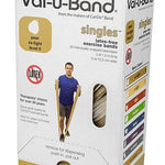 Val-u-Band Resistance Bands, Pre-Cut Strip, 5', Pear-Level 0/7, Case of 30, Latex-Free