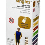Val-u-Band Resistance Bands, Pre-Cut Strip, 5', Pineapple-Level 7/7, Case of 30, Latex-Free