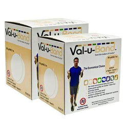 Val-u-Band Resistance Bands, Dispenser Roll, 100 Yds. (2 x 50 Yds.), Peach-Level 1/7, Latex-Free