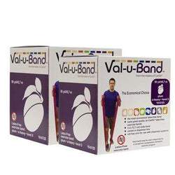 Val-u-Band Resistance Bands, Dispenser Roll, 100 Yds. (2 x 50 Yds.), Plum-Level 5/7, Latex-Free