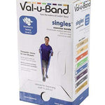 Val-u-Band Resistance Bands, Pre-Cut Strip, 5', Blueberry-Level 4/7, Case of 30, Contains Latex