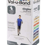 Val-u-Band Resistance Bands, Pre-Cut Strip, 5', Mushroom-Level 6/7, Case of 30, Contains Latex