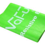 Val-u-Band Resistance Bands, Pre-Cut Strip, 5', Lime-Level 3/7, Contains Latex