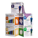 Val-u-Band Resistance Bands, Dispenser Roll, 50 Yds., 5-Piece Set, Peach, Orange, Lime, Blueberry, Plum, Contains Latex
