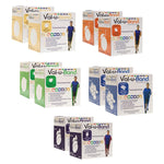 Val-u-Band Val-u-Band Low Powder Exercise Band Val-u-Band Resistance Bands, Dispenser Roll, 100 Yds. (2 x 50 Yds.), 5-Piece Set, Peach, Orange, Lime, Blueberry, Plum, Contains Latex