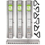 Web-Slide Exercise Rail, Stainless Steel, 3 Rails, 28" Each/84" Total, Basic Set