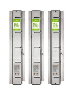 Web-Slide Exercise Rail, Stainless Steel, 3 Rails, 28" Each/84" Total